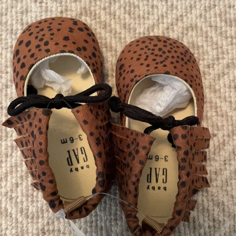 NEW Baby Gap Leopard Print Shoes 3-6M